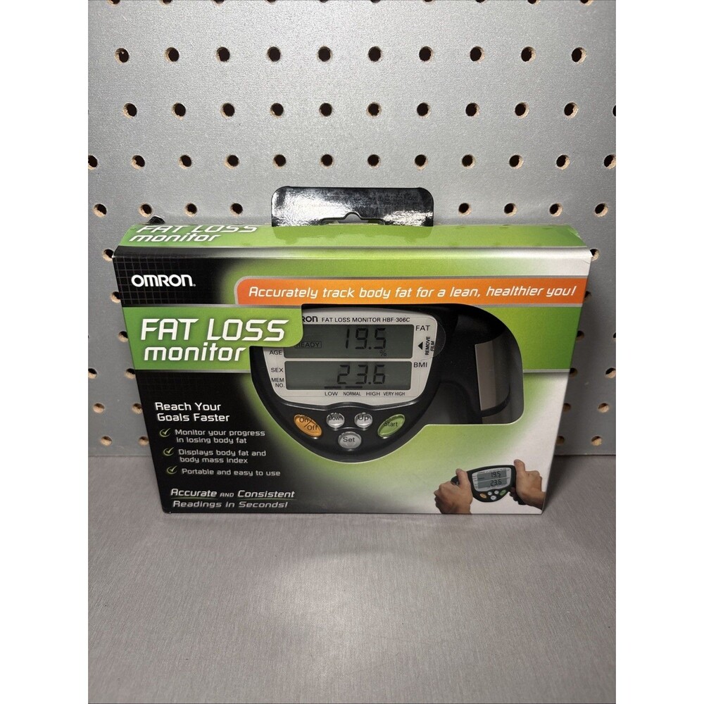 Omron HBF-306CN Fat Loss Monitor Body Fat Analyzer BMI Tester - NEW OPEN BOX